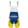 Set Fietsshirt + Korte Koersbroek 2023 Flanders Baloise Geel Blauw Wit